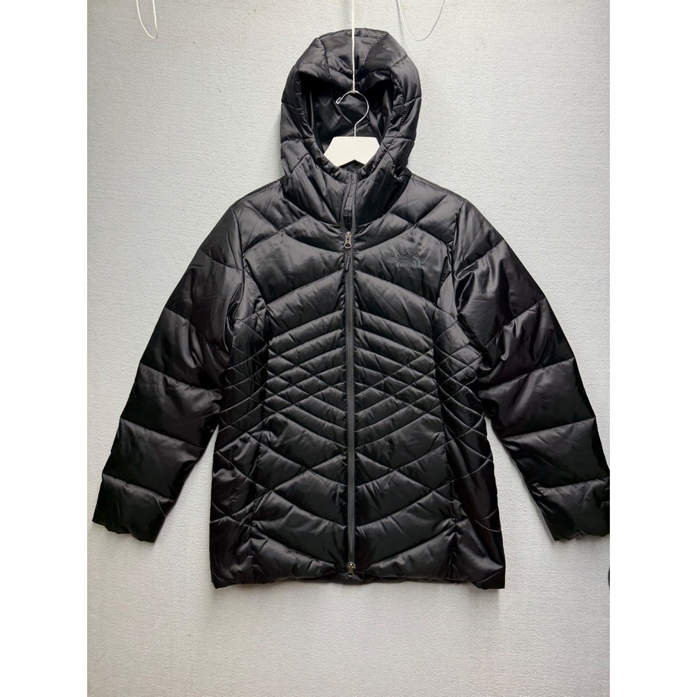 New The North Face Aconcagua Parka Women's Down Puffer Jacket Black Hooded 550